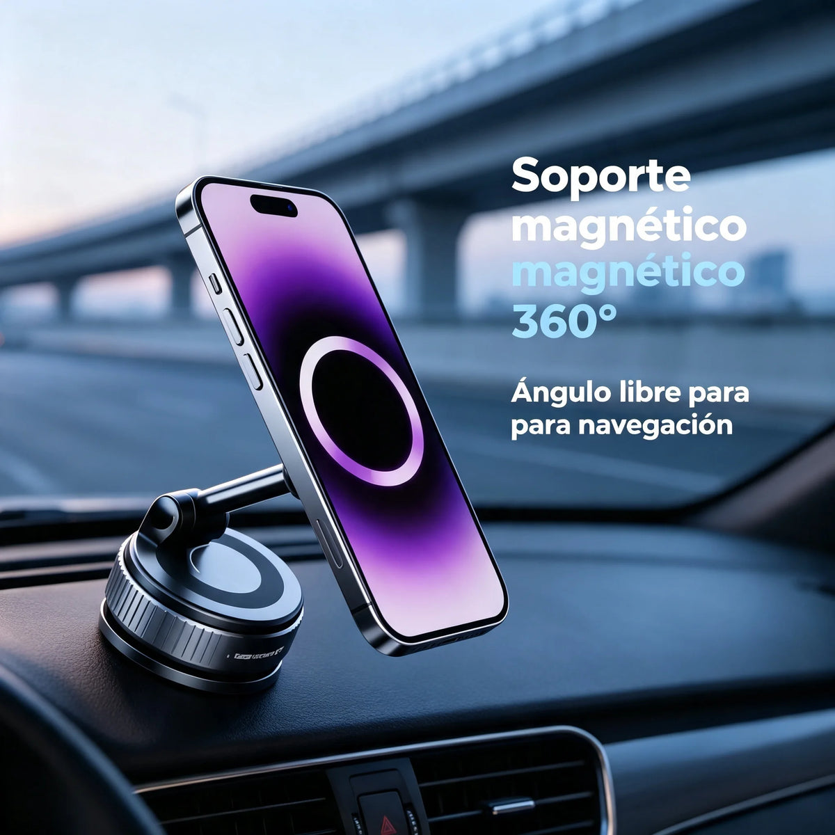 Soporte magnético para teléfono móvil para coche