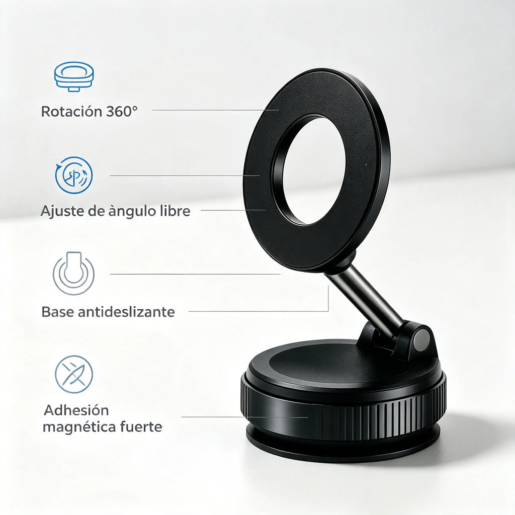 Soporte magnético para teléfono móvil para coche