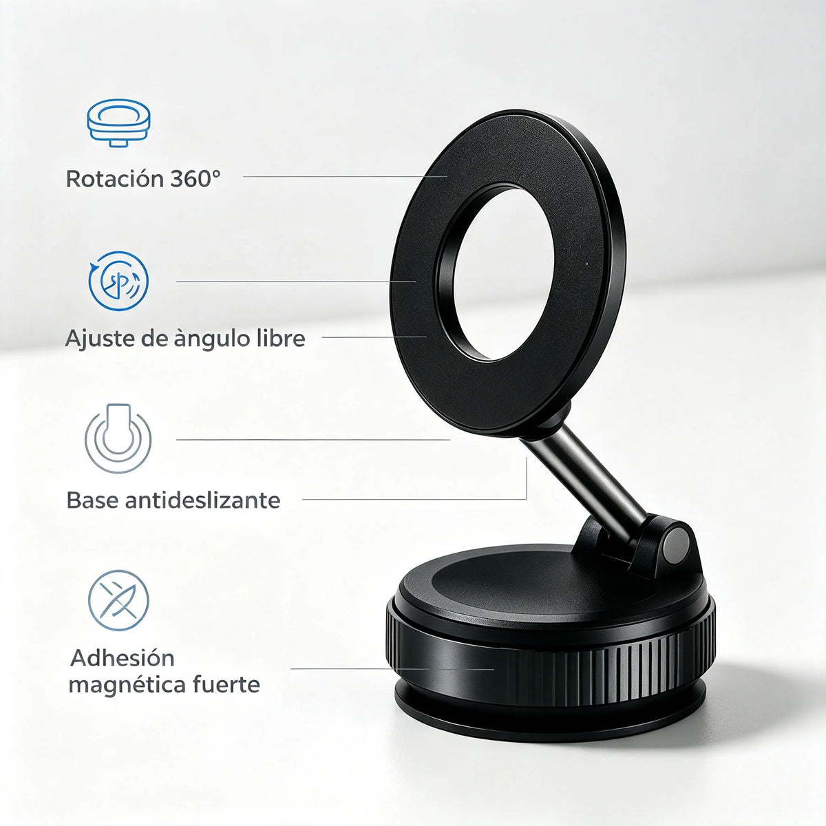 Soporte magnético para teléfono móvil para coche
