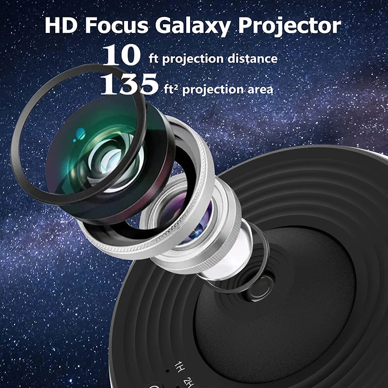 Proyector de galaxia y luz nocturna, proyector de cielo estrellado de 360°