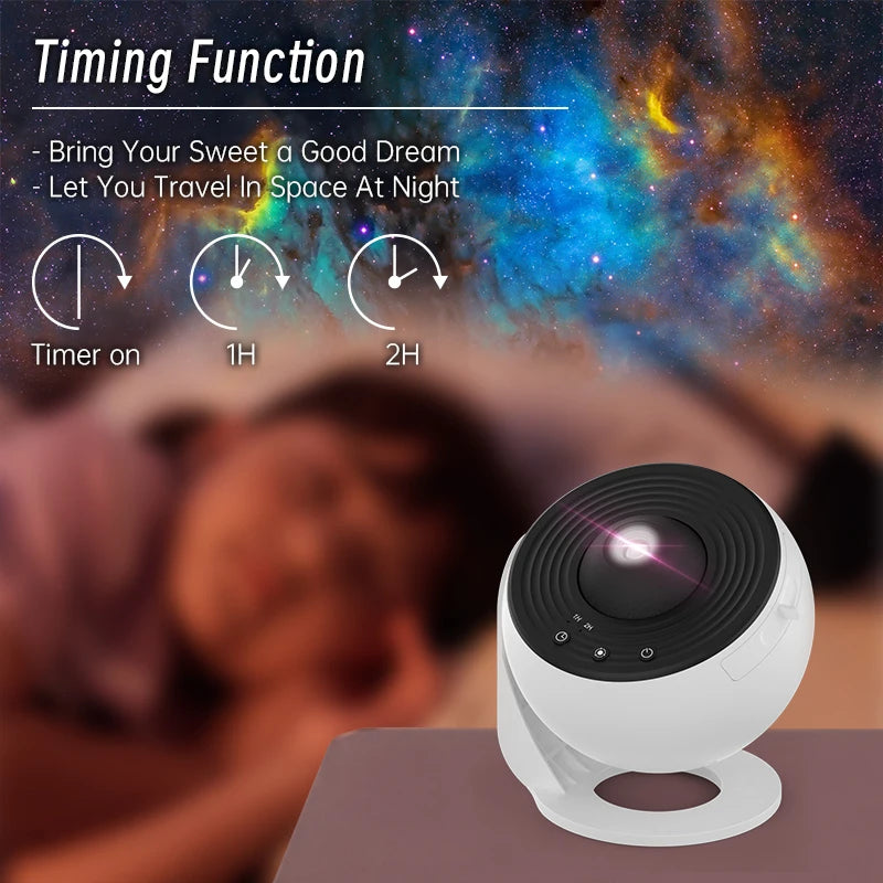 Proyector de galaxia y luz nocturna, proyector de cielo estrellado de 360°