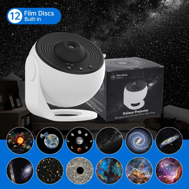 Proyector de galaxia y luz nocturna, proyector de cielo estrellado de 360°