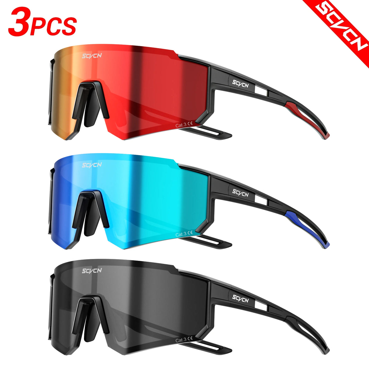 Gafas de sol SCVCN para ciclismo al aire libre: modelo unisex (protección UV400)
