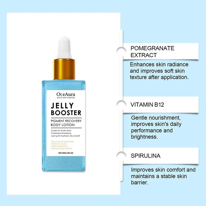 Loción corporal de recuperación de pigmento Jelly Booster se desvanece las manchas oscuras