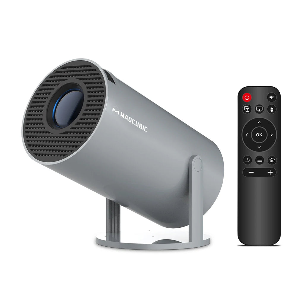 Proyector para exteriores Magcubic HY300 Pro+ 8K, 8000 lúmenes, Android 14, WiFi 6, BT 5.4, portátil, altavoz HiFi de 5 W, HD 720p