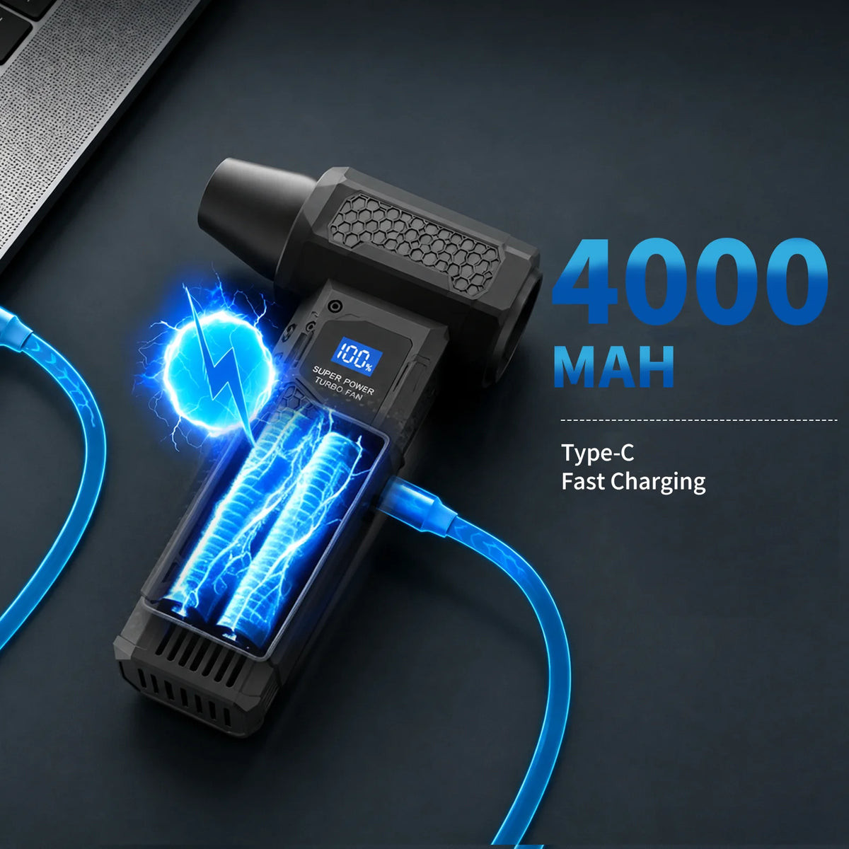 Soplador de aire eléctrico inalámbrico de alta velocidad con motor sin escobillas