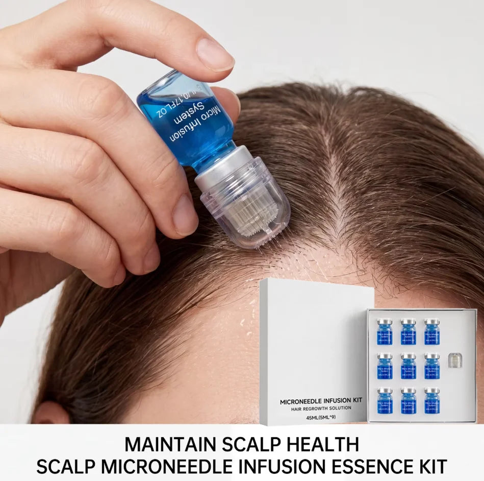 Kit de microagujas para el crecimiento del cabello
