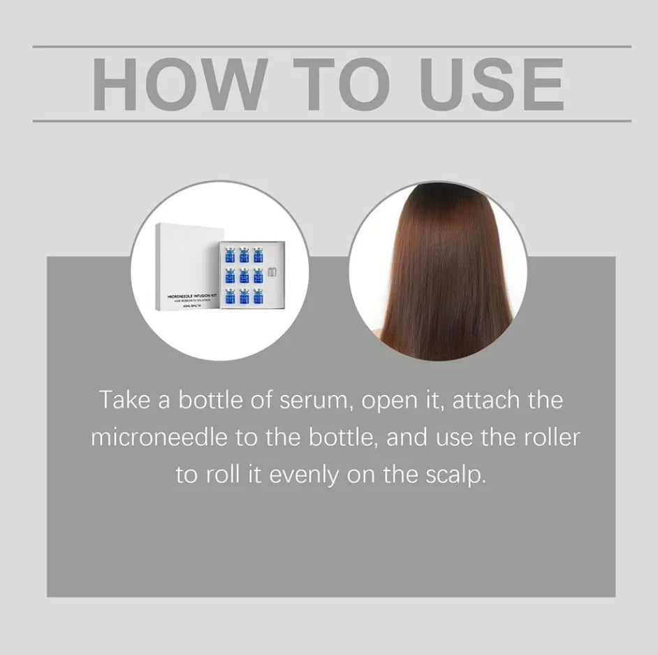Kit de microagujas para el crecimiento del cabello